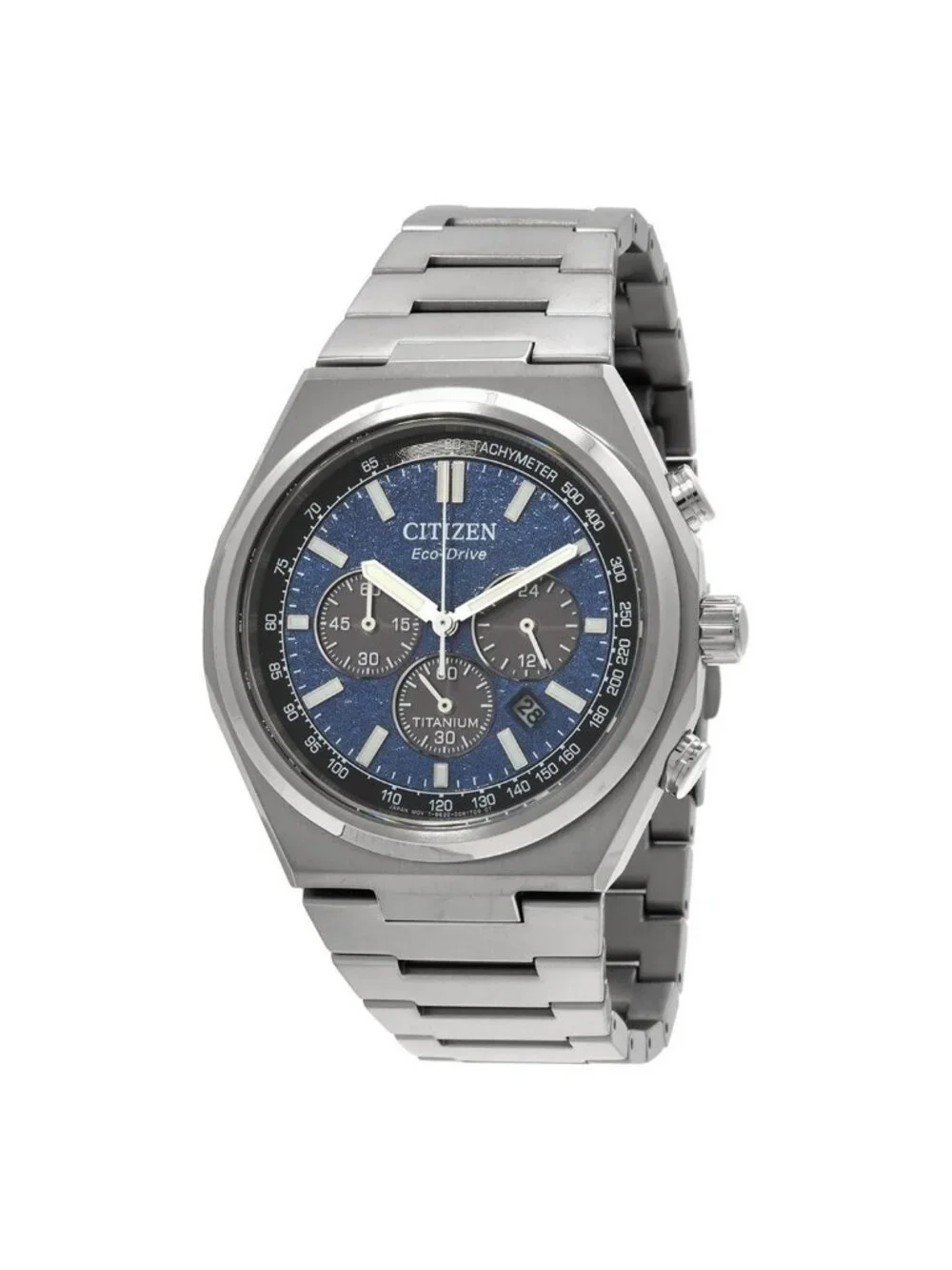 NWT Citizen Zenshin Chronograph Blue Dial Men's Watch